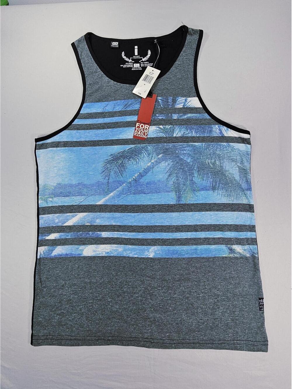 Jeans by Buffalo Palm Tree Combo Tank Top. Size Medium.  Coastal Beachy